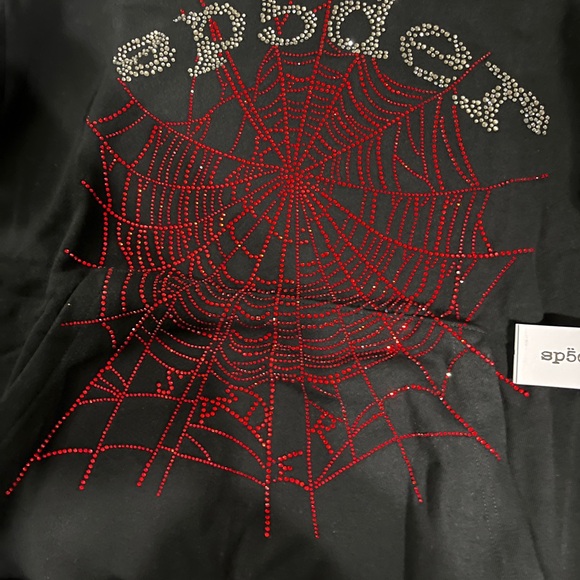 Sp5der OG Rhinestone Logo Hoodie - Picture 5 of 7